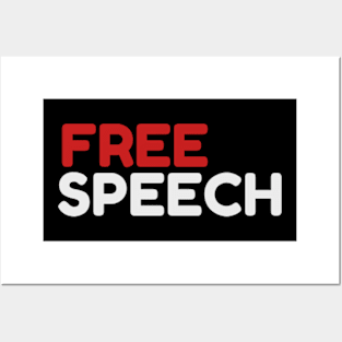 FREE SPEECH  canada Posters and Art